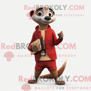 Maroon Meerkat maskot...