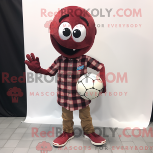 Maroon Handball Ball mascot...