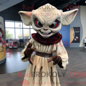 Beige Vampire mascot...