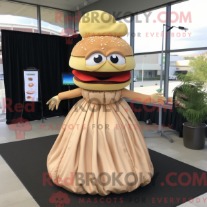 Postava maskota Tan Burgers...