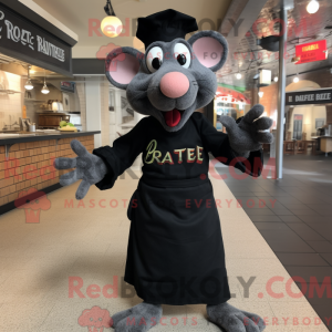 Sort Ratatouille maskot...