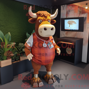 Rust Bull mascottekostuum...