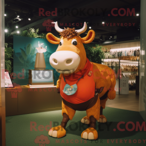 Rust Bull mascottekostuum...