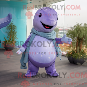 Lavendel bultrug mascotte...