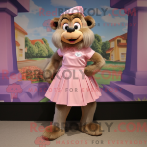 Peach Bavian maskot kostume...