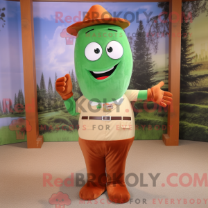 Postava maskota Rust Green...