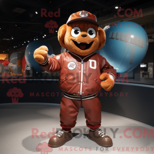 Rust Baseball Ball maskot...