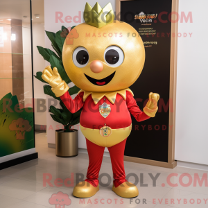 Gold Strawberry maskot...