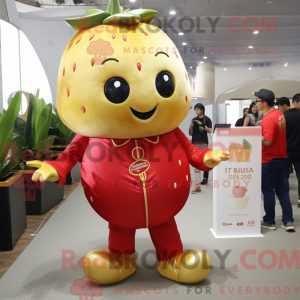Gold Strawberry maskot...