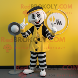 Gul Mime-maskotkostyme...