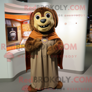 Brun armbånd maskot kostume...