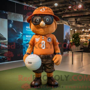 Rust Rugby Ball mascot...