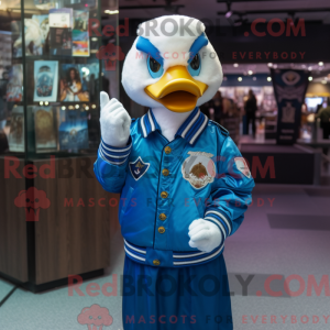 Blue Swans mascot costume...