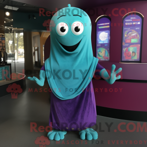 Turquoise Eggplant mascot...