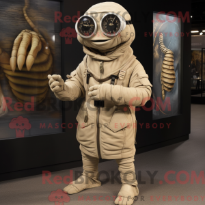 Máscara bege Trilobite com...