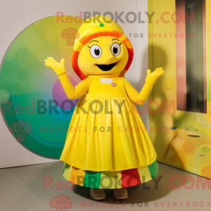Lemon Yellow Rainbow mascot...