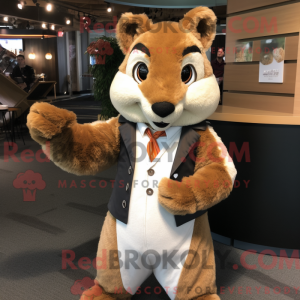 Tan egern maskot kostume...