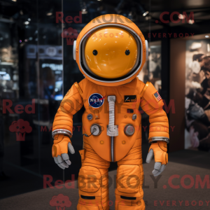 Orange Astronaut maskot...