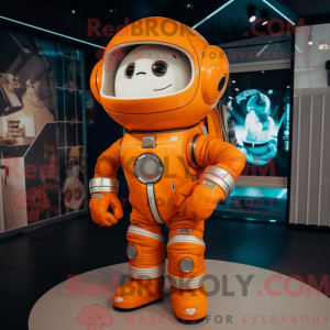 Orange Astronaut maskot...