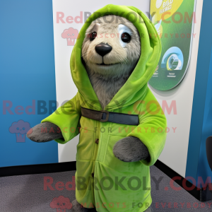 Lime Green Seal maskot...