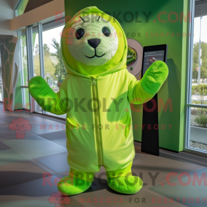 Lime Green Seal maskot...