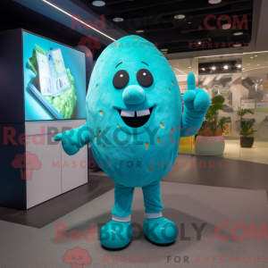 Turquoise Potato mascot...