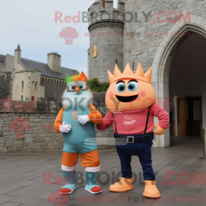 Peach Irish Castle maskot...