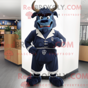 Navy Dæmon maskot kostume...
