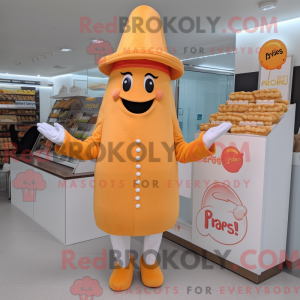 Peach French Fries mascot...