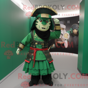 Forest Green Samurai mascot...