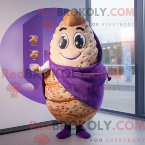 Lilla Croissant maskot...
