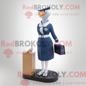 Navy Dove mascottekostuum...