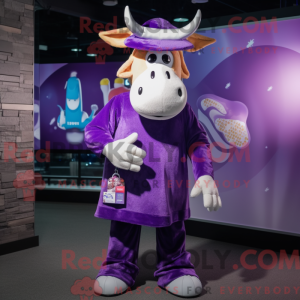 Lilla ko maskot kostume...