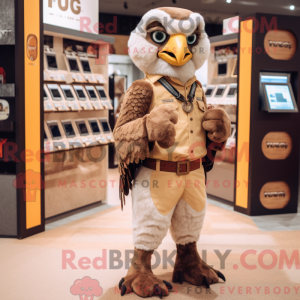 Postava maskota Tan Falcona...