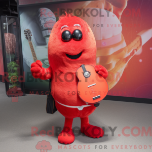 Red Squash-maskotdraktfigur...