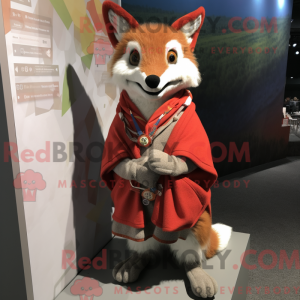 Red Fox-maskotdraktfigur...