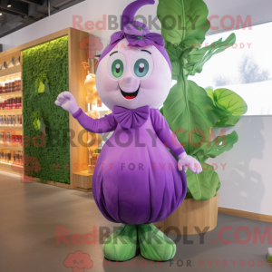 Disfraz de mascota Purple...
