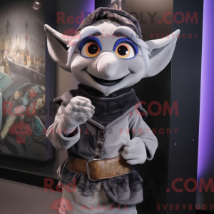 Grijze Elf mascottekostuum...