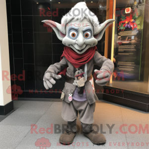 Grijze Elf mascottekostuum...