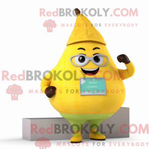 Gul pære maskot drakt...