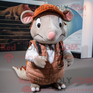 Costume mascotte de tatou...