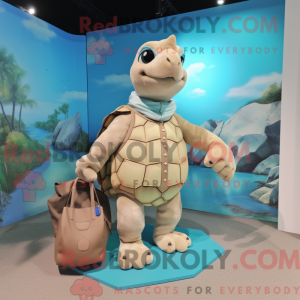 Beige zeeschildpad...