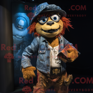 Rust Pirate maskot kostume...