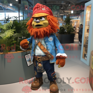 Rust Pirate-mascottekostuum...