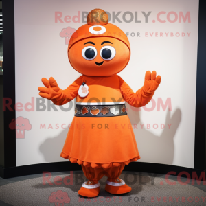 Disfraz de mascota naranja...