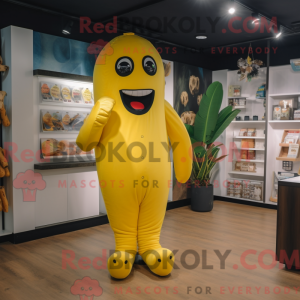 Gul bamaskotdraktfigur...