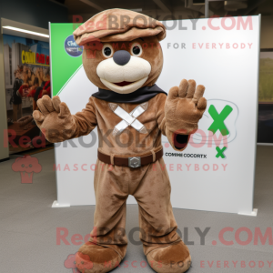 Brown Celtic Cross mascot...