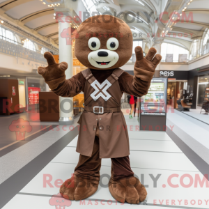 Brown Celtic Cross mascot...