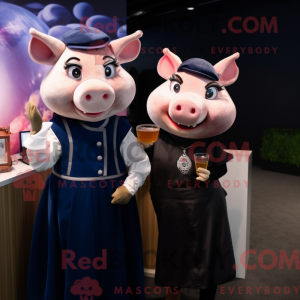 Costume mascotte de Navy...