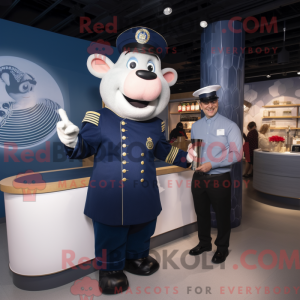 Costume mascotte de Navy...